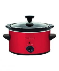 Discount ???? Nesco / American Harvest Nesco 1.5-Quart Oval Slow Cooker | Red Metallic Red ????