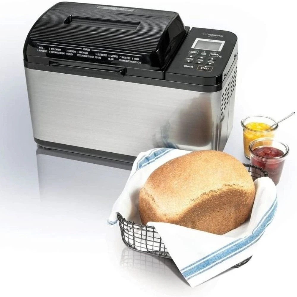 Outlet ???? Zojirushi Virtuoso Plus 2 Lb Bread Machine + Bread Slicing Accessories Bundle Black & Stainless ???? 5 Outlet ???? Zojirushi Virtuoso Plus 2 Lb Bread Machine + Bread Slicing Accessories Bundle Black & Stainless ???? - Image 5