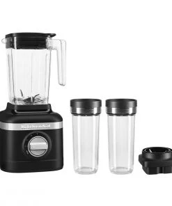 Discount ⭐ KitchenAid K150 3-Speed Blender + 2 Personal Jars | Black Matte Black ✨