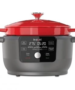 Hot Sale ???? Instant 6-Quart Precision Dutch Oven Multi-Cooker | Red Red ????