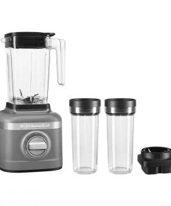 Best reviews of ???? KitchenAid K150 3-Speed Blender + 2 Personal Jars | Matte Charcoal Gray Gray ????