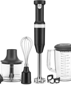 Budget ???? KitchenAid Variable Speed Cordless Hand Blender With Accessories | Onyx Black Black ❤️