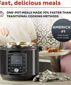 Outlet ???? Instant Pot Pro Pressure Cooker | 8-Quart Black ✨ -Cuisinart Shop 71bgupiocyl. ac sl1500