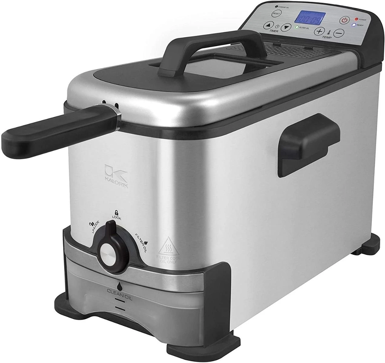 Buy ⌛ Kalorik 3.2 Qt. Digital Deep Fryer With Oil Filtration | Stainless Steel Stainless Steel ???? 1 Buy ⌛ Kalorik 3.2 Qt. Digital Deep Fryer With Oil Filtration | Stainless Steel Stainless Steel ????