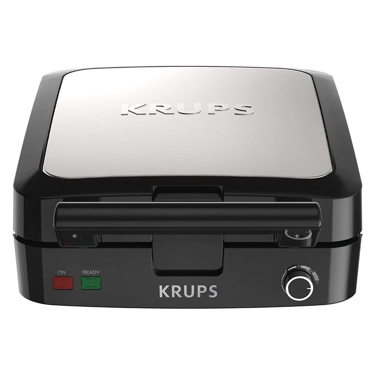 Outlet ???? Krups 4-Slice Belgian Waffle Maker Black & Stainless ???? 1 Outlet ???? Krups 4-Slice Belgian Waffle Maker Black & Stainless ????
