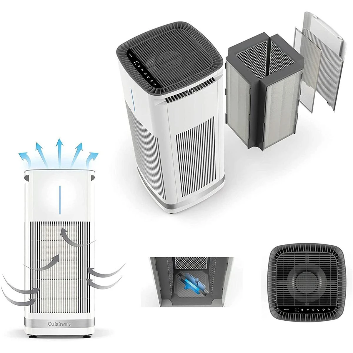 Outlet ???? Cuisinart PuRXium Free Standing Air Purifier | Large Room White ???? 2 Outlet ???? Cuisinart PuRXium Free Standing Air Purifier | Large Room White ???? - Image 2