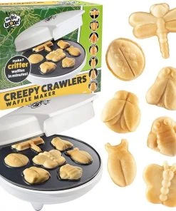 New ???? Cucina Pro CucinaPro Waffle Maker | Creepy Crawlers Gray, White ????