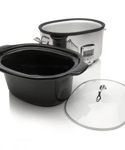 Deals ???? All-Clad Slow Cooker With Black Ceramic Insert | 6.5 Qt. Black & Stainless ???? -Cuisinart Shop all clad slow cooker 6 5 qt 1 1