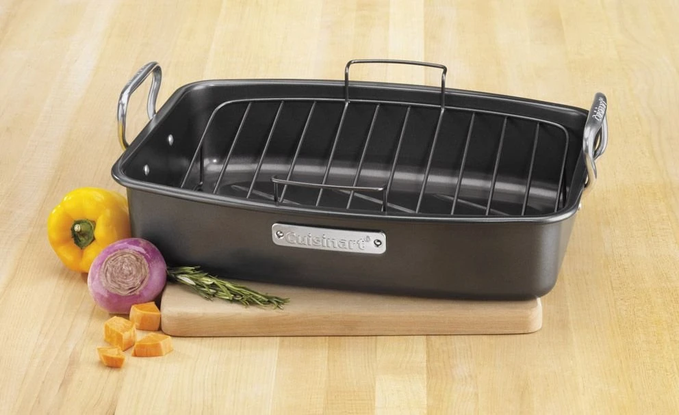 Coupon ❤️ Cuisinart Ovenware Classic Nonstick Large Roasting Pan With Rack Silver ???? 2 Coupon ❤️ Cuisinart Ovenware Classic Nonstick Large Roasting Pan With Rack Silver ???? - Image 2