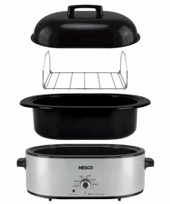Coupon ???? Nesco / American Harvest Nesco 18-Quart Roaster | Silver Silver ???? -Cuisinart Shop black mwr exploded view