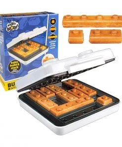 Hot Sale ???? Cucina Pro CucinaPro Building Bricks Waffle Maker Black & White ????