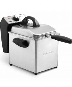 Deals ???? Cuisinart Compact Stainless Steel Deep Fryer | 2-Quart Black & Stainless ????
