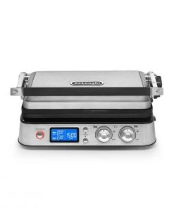 New ✔️ DeLonghi De'Longhi Livenza Combination Contact Grill & Open BBQ Black & Stainless ????