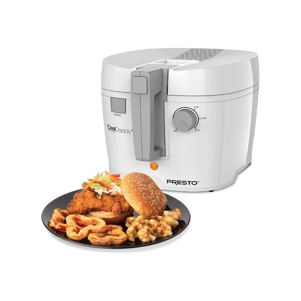Deals ???? Presto® CoolDaddy® Cool-Touch Deep Fryer With Removable Bucket | 2 Qt. - White White ???? 3 Deals ???? Presto® CoolDaddy® Cool-Touch Deep Fryer With Removable Bucket | 2 Qt. - White White ???? - Image 3
