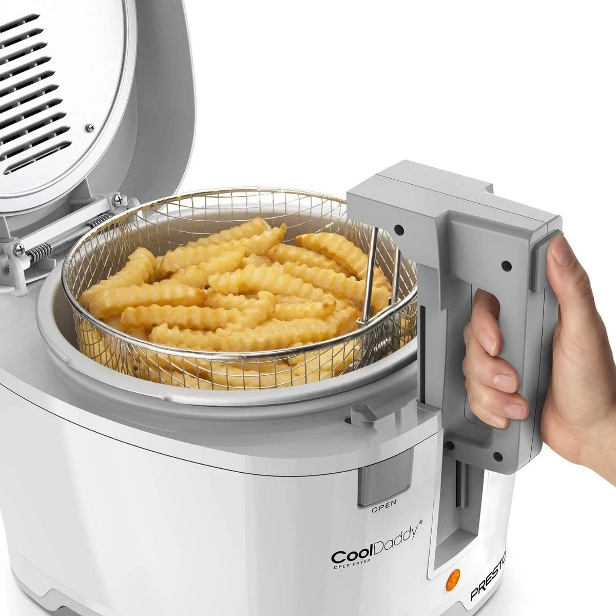 Deals ???? Presto® CoolDaddy® Cool-Touch Deep Fryer With Removable Bucket | 2 Qt. - White White ???? 5 Deals ???? Presto® CoolDaddy® Cool-Touch Deep Fryer With Removable Bucket | 2 Qt. - White White ???? - Image 5