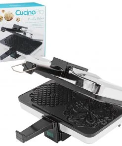 Cheapest ✔️ Cucina Pro CucinaPro Pizzelle Baker 5" Diameter Pizzelle Nonstick Black, Steel ???? -Cuisinart Shop cucinapro nonstick pizzelle baker 2
