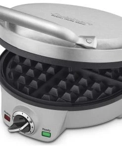 Buy ???? Cuisinart 4-Slice Square Belgian Waffle Maker | Round Black & Stainless ????