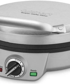 Buy ???? Cuisinart 4-Slice Square Belgian Waffle Maker | Round Black & Stainless ???? -Cuisinart Shop cuisinart belgian waffle iron and wafflemaker waf 200 2 compressed