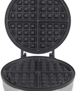 Buy ???? Cuisinart 4-Slice Square Belgian Waffle Maker | Round Black & Stainless ???? -Cuisinart Shop cuisinart belgian waffle iron and wafflemaker waf 200 3 compressed