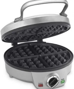 Buy ???? Cuisinart 4-Slice Square Belgian Waffle Maker | Round Black & Stainless ???? -Cuisinart Shop cuisinart belgian waffle iron and wafflemaker waf 200 4 compressed