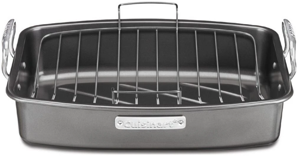 Coupon ❤️ Cuisinart Ovenware Classic Nonstick Large Roasting Pan With Rack Silver ???? 1 Coupon ❤️ Cuisinart Ovenware Classic Nonstick Large Roasting Pan With Rack Silver ????