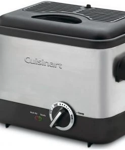 Discount ???? Cuisinart Compact Stainless Steel Deep Fryer | 1.1-Liter Black, Black & Stainless, Silver ????