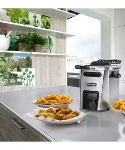 Budget ???? DeLonghi De'Longhi Livenza 4.5L Cool Zone Deep Fryer Black & Stainless ✨ 14 Budget ???? DeLonghi De'Longhi Livenza 4.5L Cool Zone Deep Fryer Black & Stainless ✨ -Cuisinart Shop d44528dz stainless steel delonghi livenza cool zone 4.5l fryer