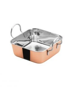 Wholesale ✔️ Winco Square Copper Plated Mini Roasting Pan | 5.1875" Copper ????