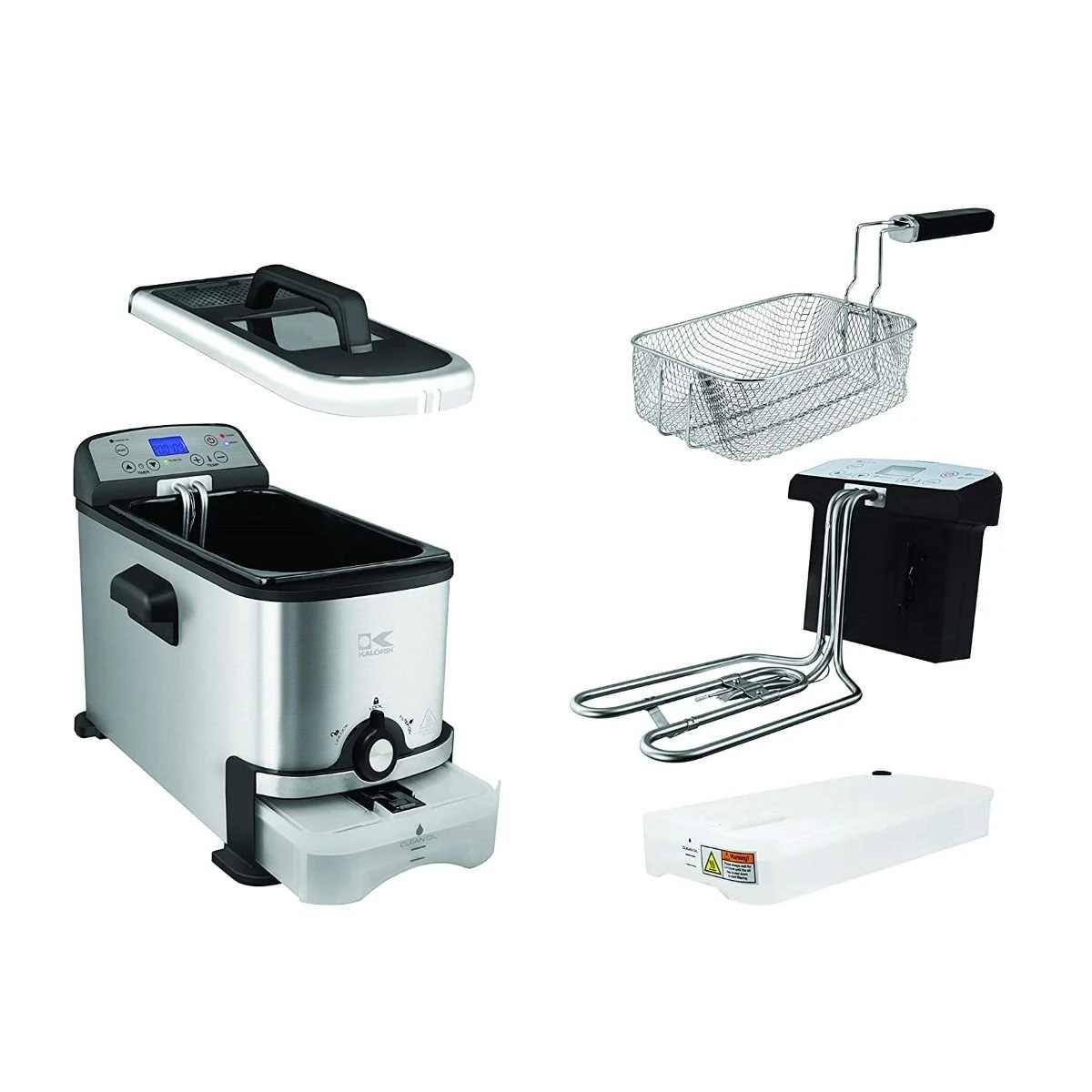 Buy ⌛ Kalorik 3.2 Qt. Digital Deep Fryer With Oil Filtration | Stainless Steel Stainless Steel ???? 7 Buy ⌛ Kalorik 3.2 Qt. Digital Deep Fryer With Oil Filtration | Stainless Steel Stainless Steel ???? - Image 7