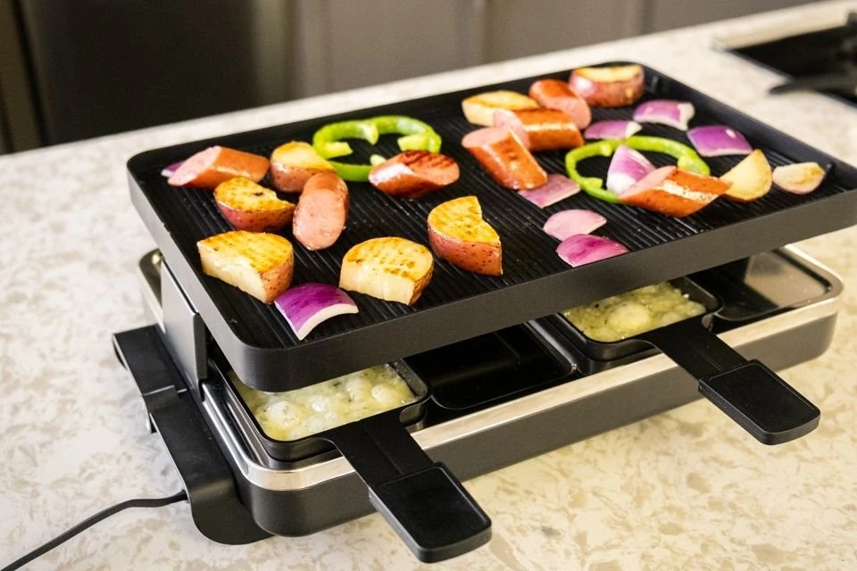 Best Sale ???? Swissmar Classic Raclette Grill - Black Non-Stick Reversible - 8 Person Black ???? 2 Best Sale ???? Swissmar Classic Raclette Grill - Black Non-Stick Reversible - 8 Person Black ???? - Image 2