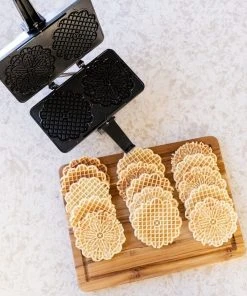 Cheapest ✔️ Cucina Pro CucinaPro Pizzelle Baker 5" Diameter Pizzelle Nonstick Black, Steel ????