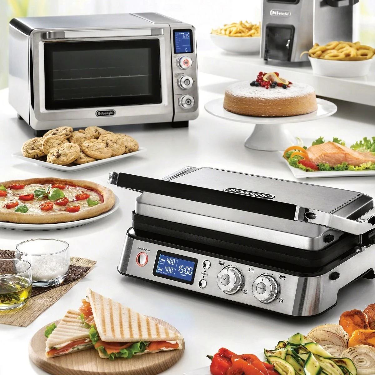 New ✔️ DeLonghi De'Longhi Livenza Combination Contact Grill & Open BBQ Black & Stainless ???? 2 New ✔️ DeLonghi De'Longhi Livenza Combination Contact Grill & Open BBQ Black & Stainless ???? - Image 2