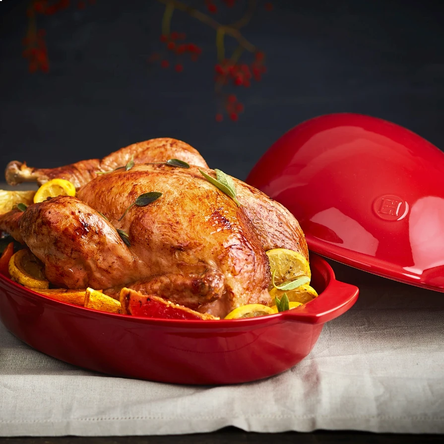 Budget ✔️ Emile Henry 4.5 Qt. Large Roaster | Burgundy Red ???? 3 Budget ✔️ Emile Henry 4.5 Qt. Large Roaster | Burgundy Red ???? - Image 3