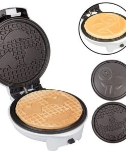Best Pirce ???? Cucina Pro CucinaPro Waffle & Pancake Maker | Emojis White ⌛