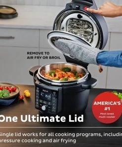 New ???? Instant Pot Duo Crisp With Ultimate Lid | 6-Quart Black ???? -Cuisinart Shop ib 140 0068 01 duo crisp ultimate lid atf square tile2