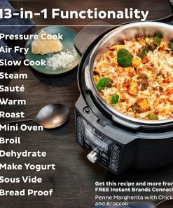New ???? Instant Pot Duo Crisp With Ultimate Lid | 6-Quart Black ???? -Cuisinart Shop ib 140 0068 01 duo crisp ultimate lid atf square tile3
