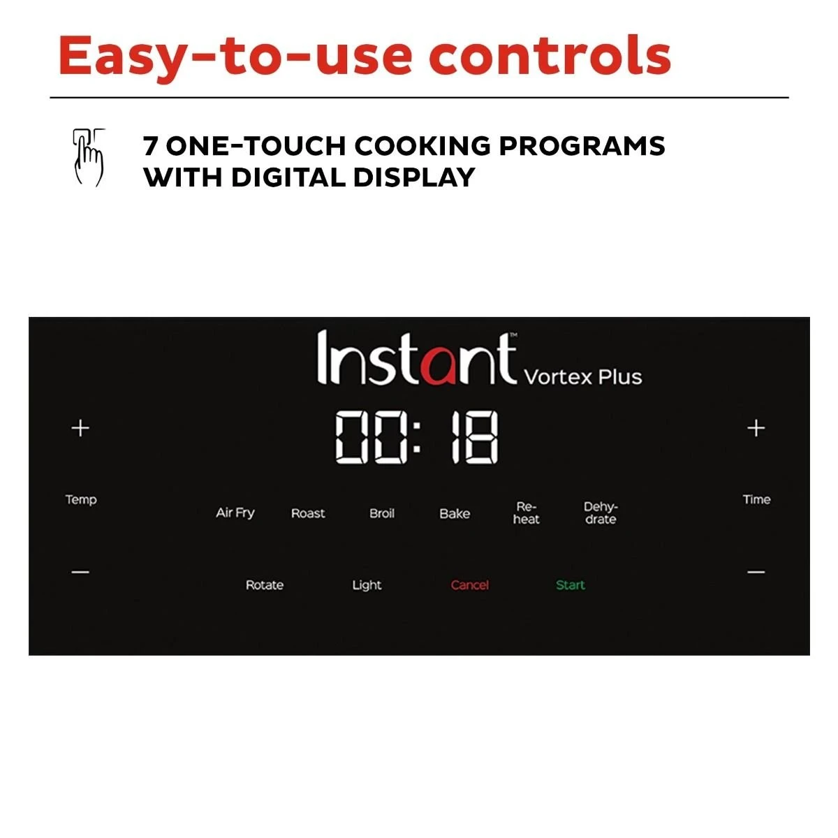 Brand new ❤️ Instant Vortex Plus Air Fryer Oven | 10-Quart Black & Stainless ⌛ 4 Brand new ❤️ Instant Vortex Plus Air Fryer Oven | 10-Quart Black & Stainless ⌛ - Image 4