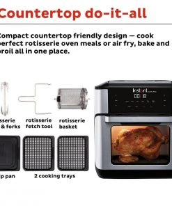 Brand new ❤️ Instant Vortex Plus Air Fryer Oven | 10-Quart Black & Stainless ⌛ 12 Brand new ❤️ Instant Vortex Plus Air Fryer Oven | 10-Quart Black & Stainless ⌛ -Cuisinart Shop ib 140 3000 01 vortex plus afo 10qt atf square tile6 v3