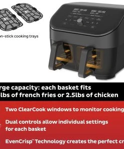 Cheap ???? Instant Vortex Dual Basket Air Fryer With Clear Cook | 8-Quart Black ???? 10 Cheap ???? Instant Vortex Dual Basket Air Fryer With Clear Cook | 8-Quart Black ???? -Cuisinart Shop ib 140 3090 01 vortex plus dual clearcook 6qt black atf square tile2