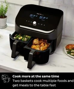 Cheap ???? Instant Vortex Dual Basket Air Fryer With Clear Cook | 8-Quart Black ???? 12 Cheap ???? Instant Vortex Dual Basket Air Fryer With Clear Cook | 8-Quart Black ???? -Cuisinart Shop ib 140 3090 01 vortex plus dual clearcook 6qt black atf square tile5