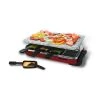 Flash Sale ⭐ Swissmar Classic 8 Person Stone Raclette Party Grill - Stainless Black, Red ⭐
