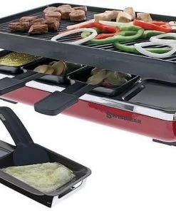 Best Sale ???? Swissmar Classic Raclette Grill - Cast Iron Red Reversible - 8 Person Black, Red ????