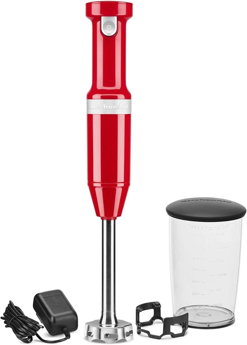 Best Sale ???? KitchenAid Passion Red Cordless Small Appliances Set | Hand Mixer, Hand Blender & Food Chopper Red ???? - Image 2