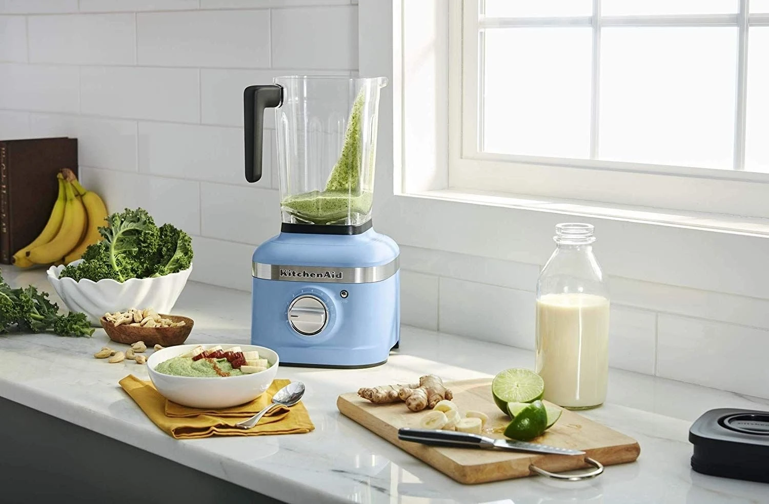 Best deal ⭐ KitchenAid K400 Blender | Matte Vintage Blue Blue, Stainless Steel ???? 2 Best deal ⭐ KitchenAid K400 Blender | Matte Vintage Blue Blue, Stainless Steel ???? - Image 2