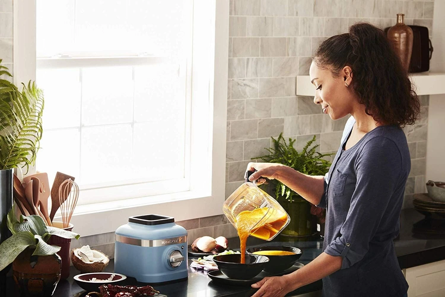 Best deal ⭐ KitchenAid K400 Blender | Matte Vintage Blue Blue, Stainless Steel ???? 6 Best deal ⭐ KitchenAid K400 Blender | Matte Vintage Blue Blue, Stainless Steel ???? - Image 6