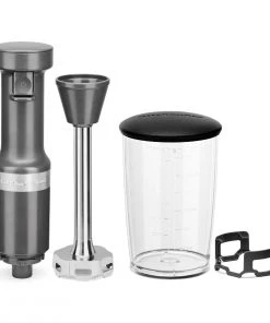 Buy ???? KitchenAid Variable Speed Corded Hand Blender | Matte Charcoal Grey Gray, Grey ✨