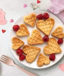 Best Pirce ???? Cucina Pro CucinaPro Mini Hearts Waffle Maker White ✨ -Cuisinart Shop minihearts2