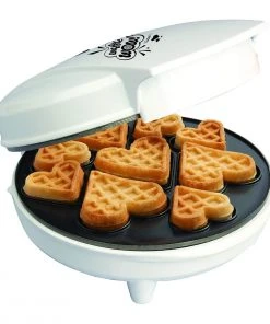 Best Pirce ???? Cucina Pro CucinaPro Mini Hearts Waffle Maker White ✨