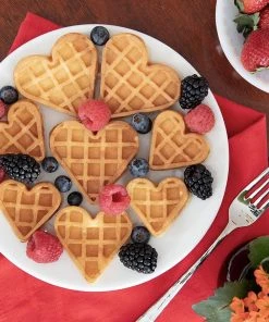 Best Pirce ???? Cucina Pro CucinaPro Mini Hearts Waffle Maker White ✨ -Cuisinart Shop minihearts8
