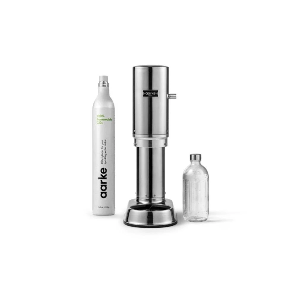 Outlet ✨ Aarke Carbonator Pro With Co2 Cylinder | Stainless Steel Stainless Steel ???? 1 Outlet ✨ Aarke Carbonator Pro With Co2 Cylinder | Stainless Steel Stainless Steel ????